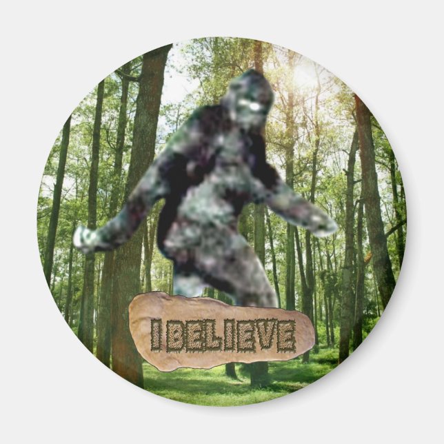 Aimant Bigfoot je crois l'aimant (Devant)