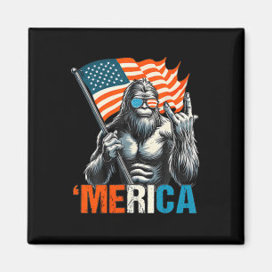 Aimant Bigfoot Merica Rock États-Unis Drapeau Américain 4