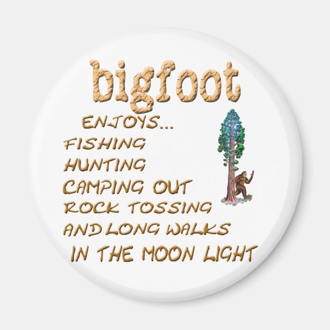 Aimant Bigfoot ne fait pas (Devant)
