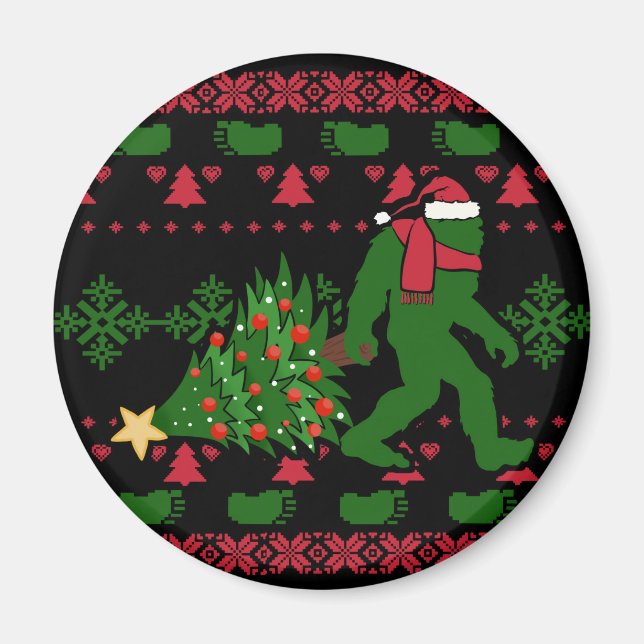 Aimant Bigfoot on knit background (Devant)