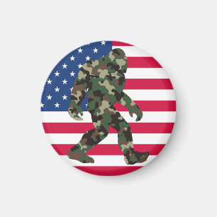 Aimant Bigfoot Sasquatch Camouflage