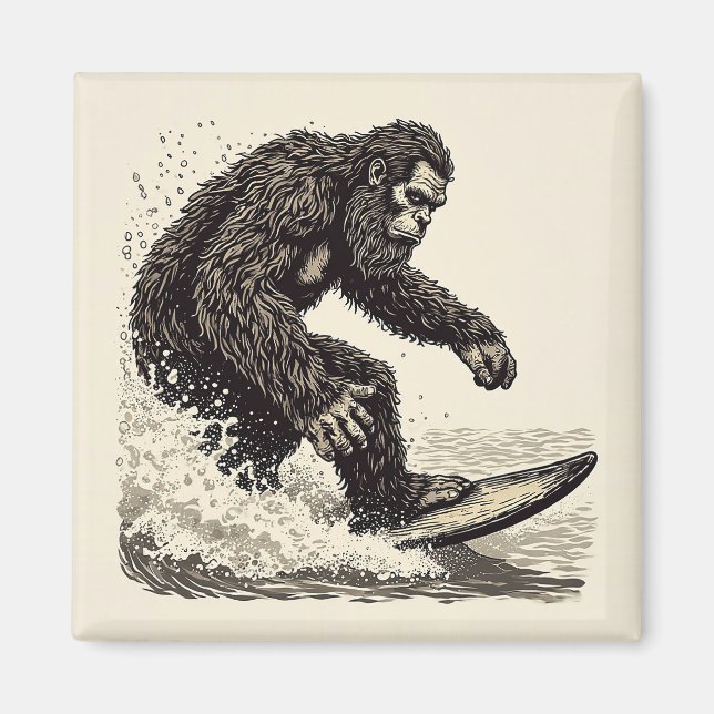 Aimant Bigfoot Surfant (Devant)