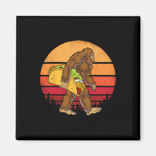 Aimant Bigfoot transportant Taco Drôle Cinco De Mayo Garç