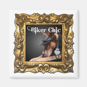 Aimant "Biker Chic" pour améliorer votre réfrigéra