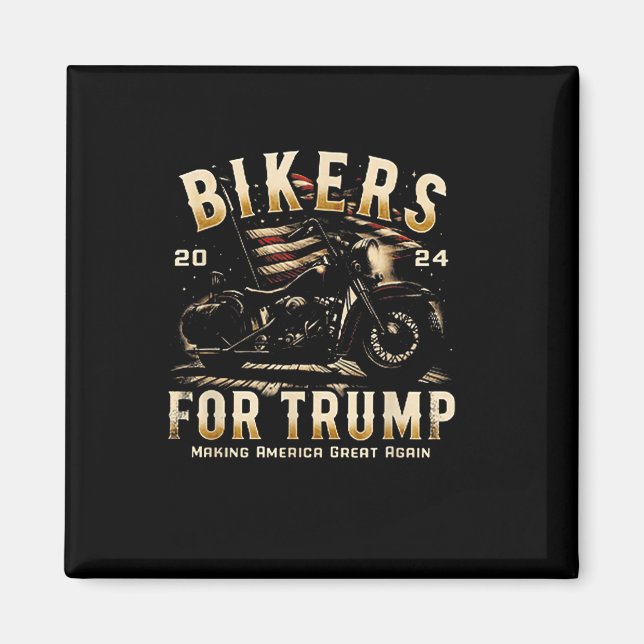 Aimant Biker Pour Trump 2024 (Devant)