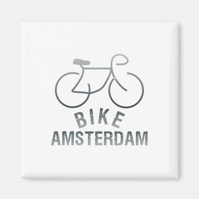 Aimant Biking Amsterdam Netherlands Graphic _1  (Devant)