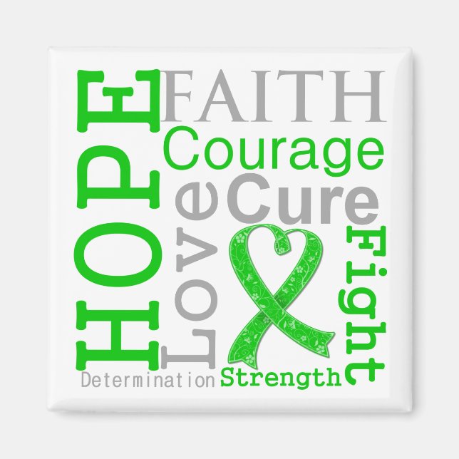 Aimant Bile Duct Cancer Hope Faith Motto (Devant)