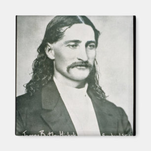 Aimant "Bill sauvage" Hickok (photo de b/w)