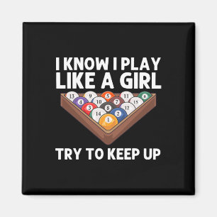 Aimant Billard Art Pour Filles Femmes Billard Billard Bil