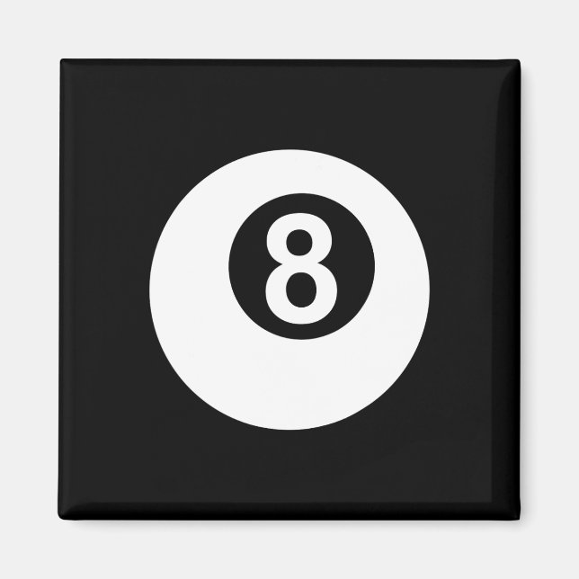 Aimant Billard de piscine 8 Ll (Devant)