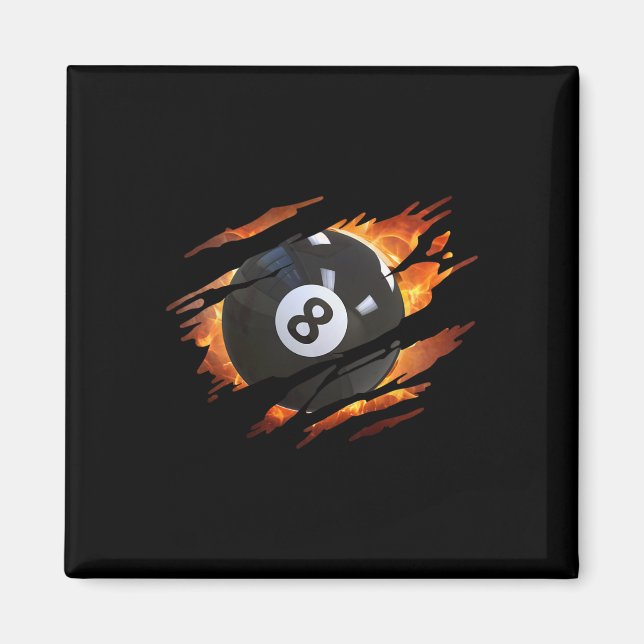 Aimant Billard S Men 8 Ll Pool S Pool League (Devant)