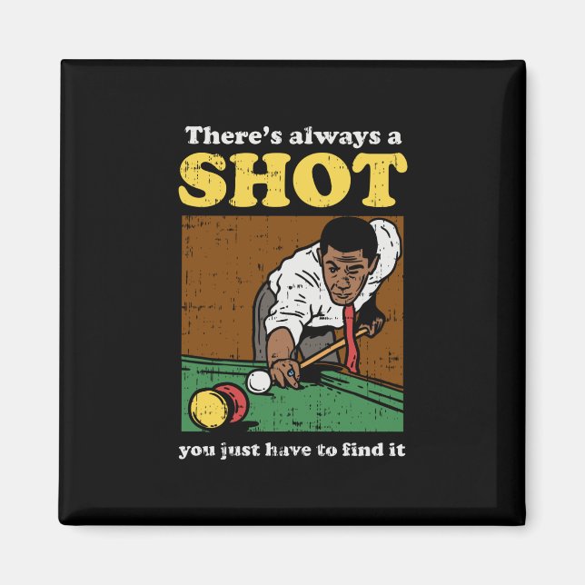 Aimant Billard Snooker Rétro (Devant)
