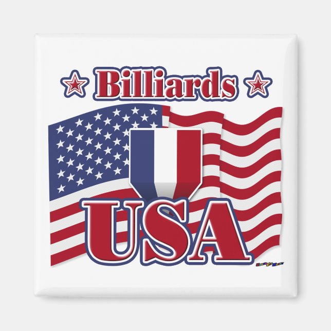Aimant Billard USA (Devant)