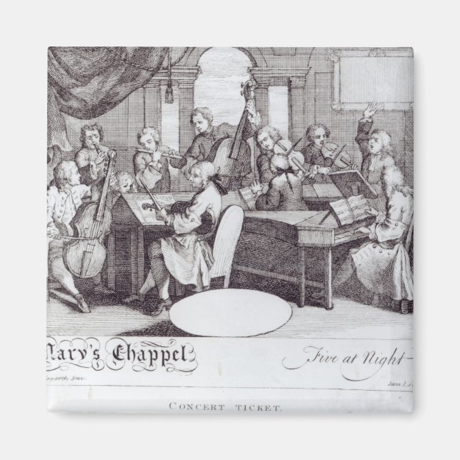 Aimant Billet concert pour la chapelle Marie (Devant)