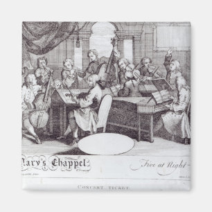 Aimant Billet de concert pour la chapelle de Mary