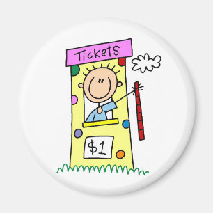 Aimant Billets Pour L'Aimant De Figurine De Foire