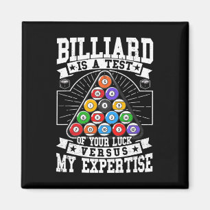 Aimant Billiards Expertise 8 Ball Men Femmes. Bassin amus