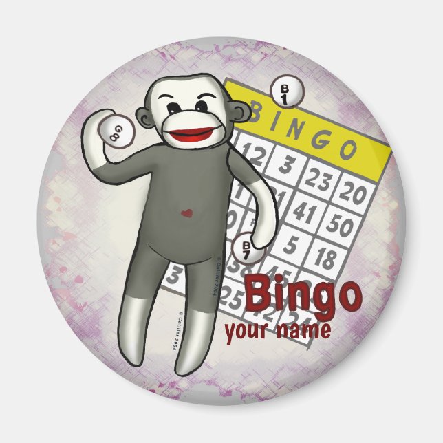 Aimant Bingo de singe (Devant)