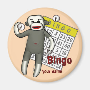 Aimant Bingo Singe Chaussette