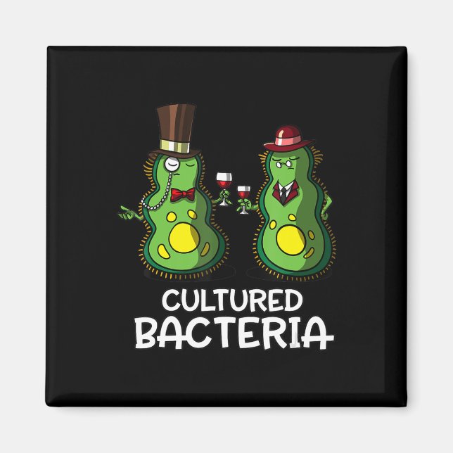 Aimant biologie bactérie cultivée drôle étudiant science (Devant)