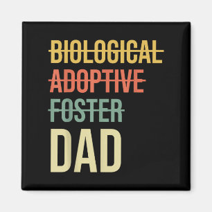 Aimant Biologique Adoptive Foster Papa Fête des pères Ado