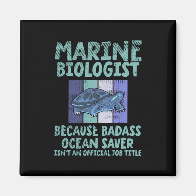 Aimant Biologiste marin Biologie marine (Devant)