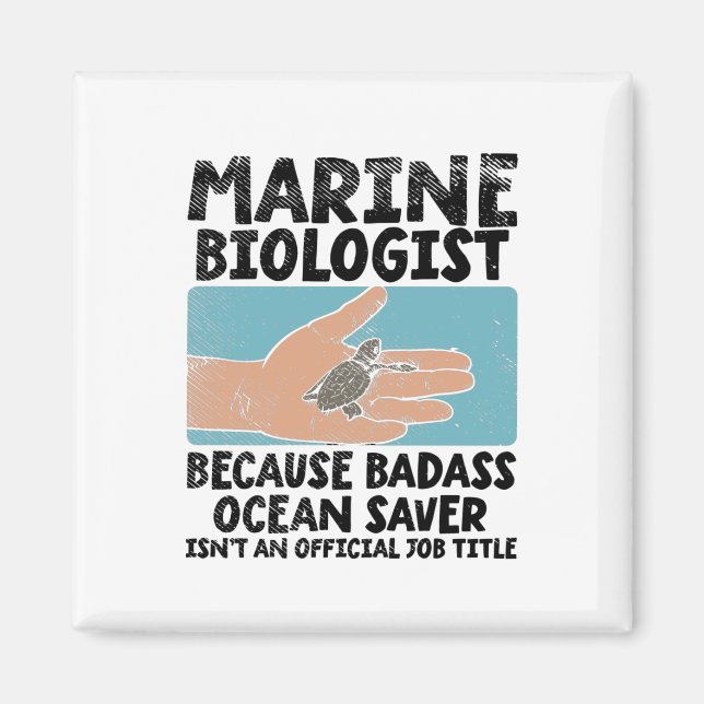 Aimant Biologiste marin Biologie marine (Devant)