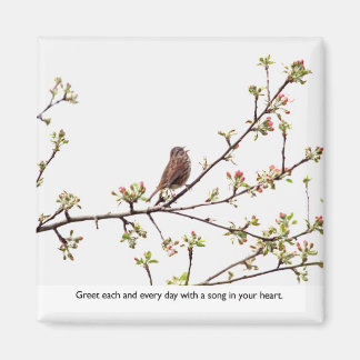 Aimant Bird Singer une chanson joyeuse