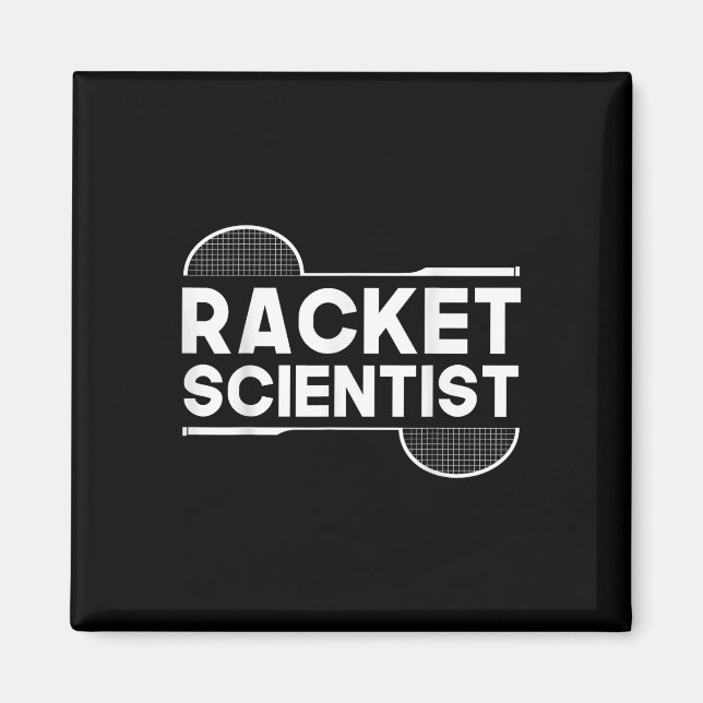 Aimant Birdie Shuttle Racket Scientifique Badminton (Devant)