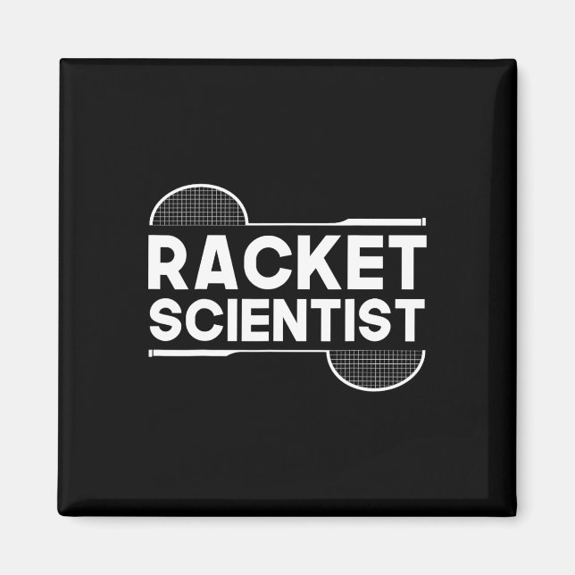 Aimant Birdie Shuttle Racket Scientifique Badminton (Devant)