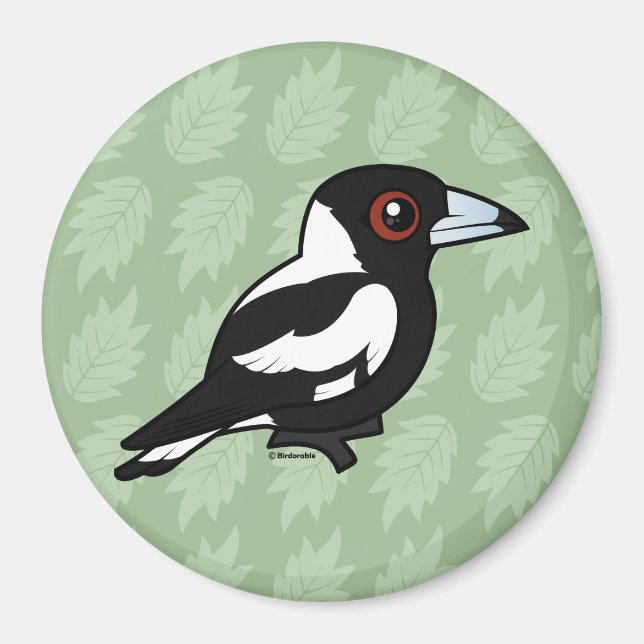 Aimant Birdorable Australian Magpie (Devant)