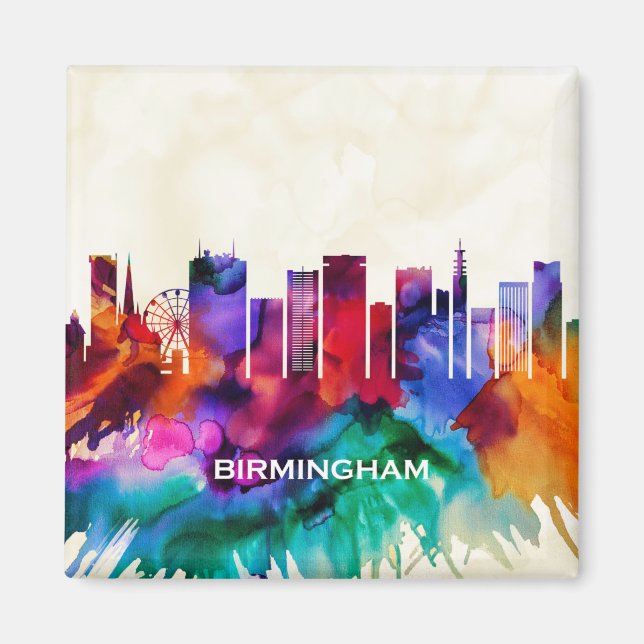 Aimant Birmingham Skyline (Devant)