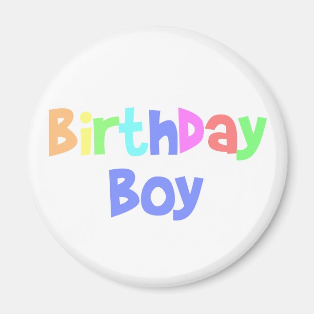 Aimant Birthday Boy (Devant)