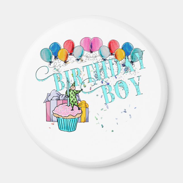Aimant Birthday Boy (Devant)