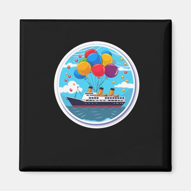 Aimant Birthday Cruise Funny Group D  (Devant)