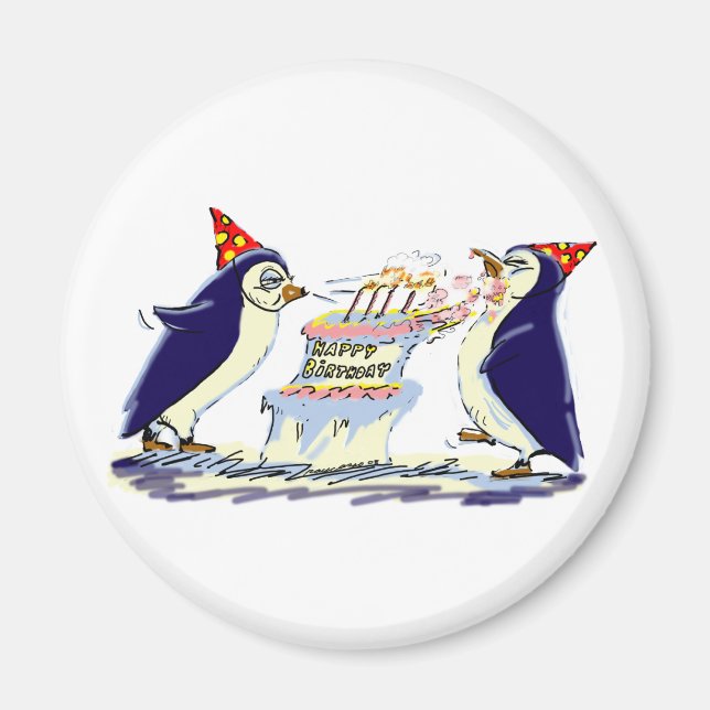 Aimant BiRtHdAy PeNgUiN (Devant)