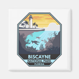 Aimant Biscayne National Park Florida Emblem