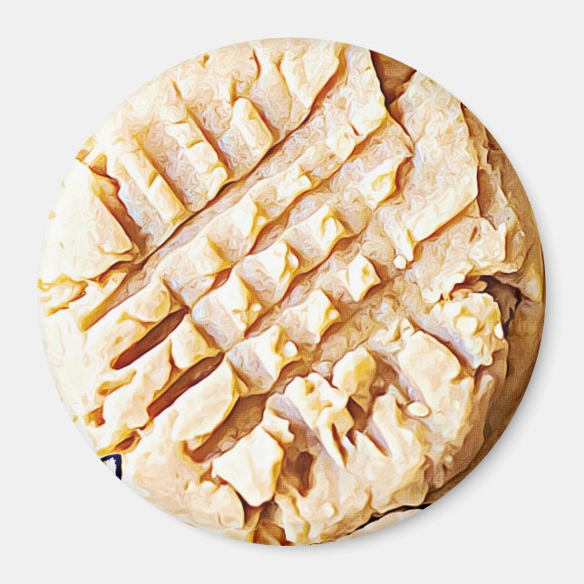 Aimant biscuit au beurre d'arachide (Devant)
