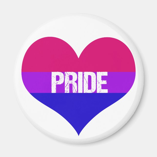 Aimant Bisexual Pride Love (Devant)