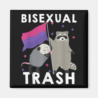 Aimant Bisexual Trash Gay pride Rainbow LGBT Raccoon