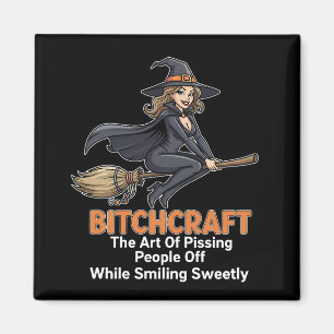 Aimant "BITCHCRAFT"   Définition de mot drôle