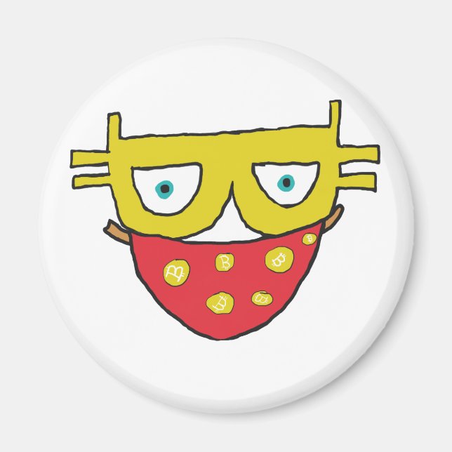 Aimant Bitcoin Bandit (Devant)