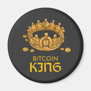 Aimant Bitcoin King Crypto King Fête des pères