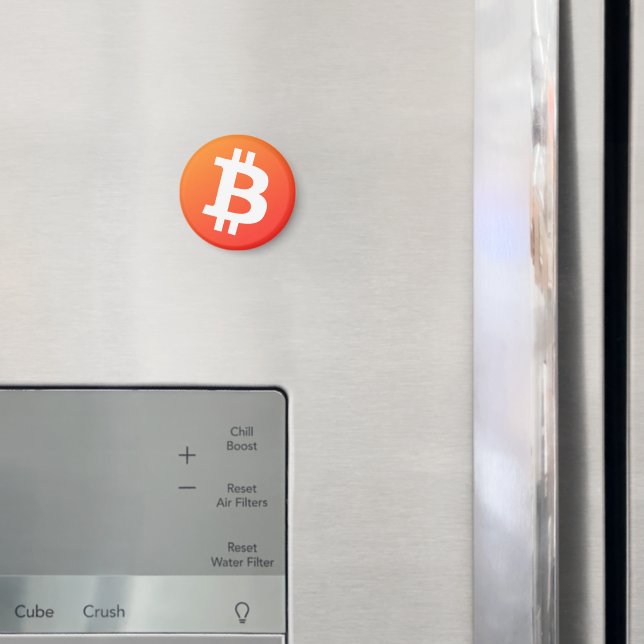 Aimant Bitcoin (Orange Classique) (In situ (réfrigérateur))