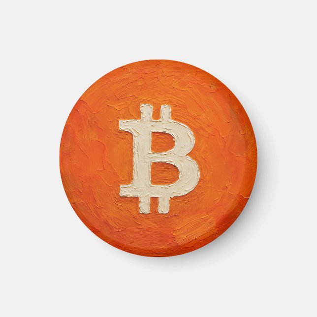Aimant Bitcoin Standard (Huile, Style : 3) (Devant)