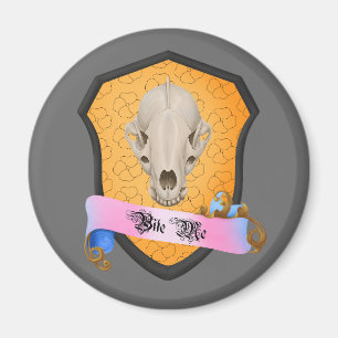 Aimant Bite Me Badger Crâne