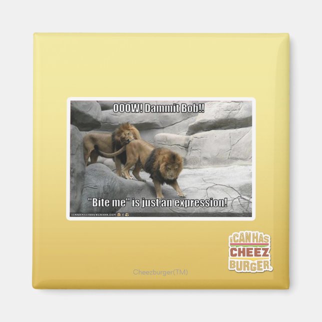 Aimant Bite me n'est qu'une expression ! (Devant)