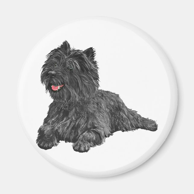Aimant Black Cairn Terrier (Devant)