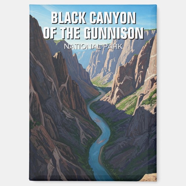 Aimant Black Canyon of the Gunnison National Park Travel (Recto)