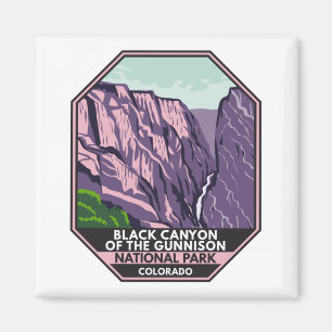 Aimant Black Canyon Of The Gunnison National Park Vintage